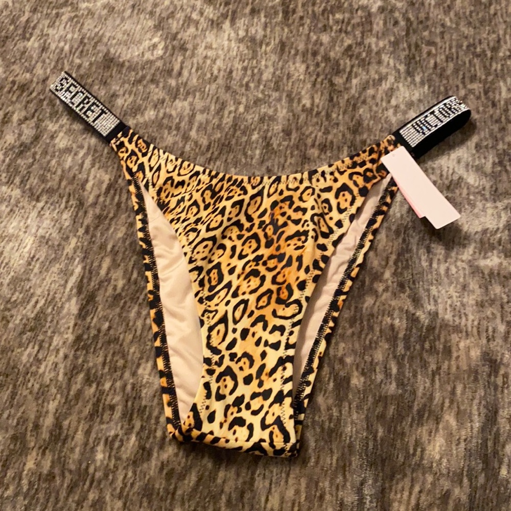 🖤Victoria’s Secret Cheetah Shine Strap Swim‎ Bottoms🖤